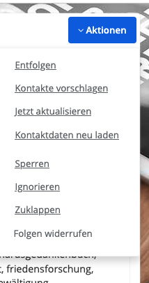 Jetzt aktualisieren

Kontaktdaten neu laden

Sperren

Ignorieren
Zuklappen
Folgen widerrufen

‚ friedensforschung,