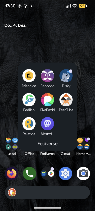 Persönlicher Fedi-Startbildschirm