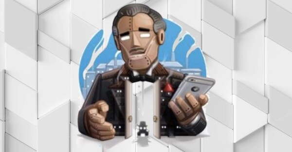 An android, dressed rather like Marlon Brando's Godfather, making you a deal you probably can't refuse...