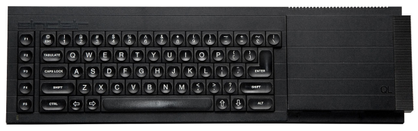 Sinclair QL microcomputer. Photo by EWX licensed CC BY-SA 3.0 (https://creativecommons.org/licenses/by-sa/3.0/deed.en)