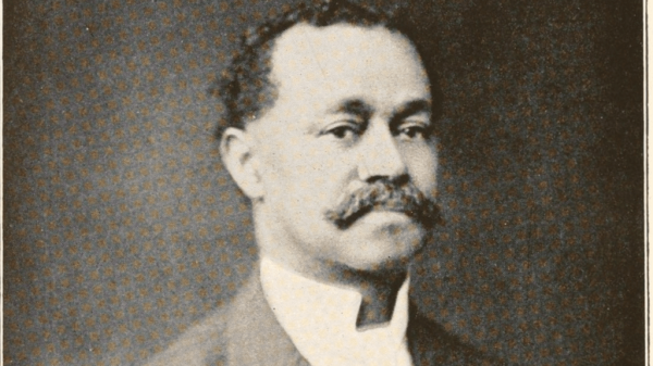 Portrait of Charles Henry Turner, a 40-ish Black man with a neatly trimmed mustach