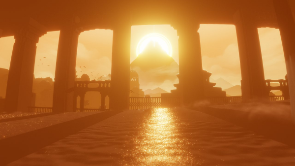 Journey game sunset