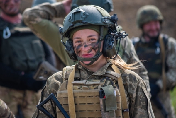 A female soldier 