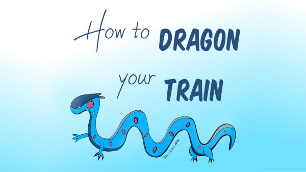 Un dragon bleu avec des joues roses. Il est écrit "how to dragon your train". Le fond est un dégradé de bleu.

A blue dragon with pink cheeks. It is written "how to dragon your train". The background is a gradient of blue.