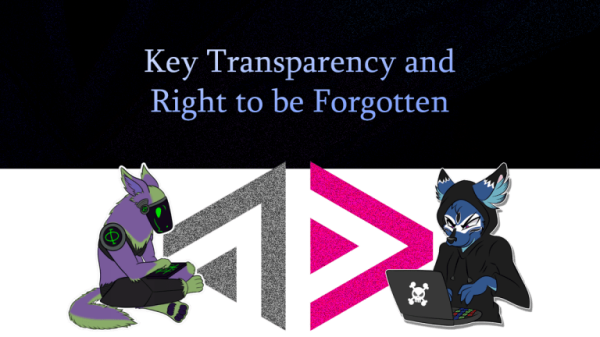 Key Transparency and the Right to be Forgotten