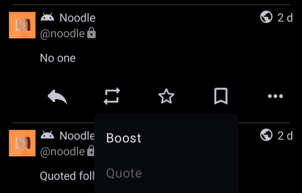 Another example but this time the quote option is disabled due to the quote policy from the OP.