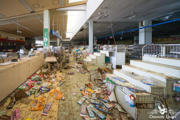 Abandoned shelves and aisles