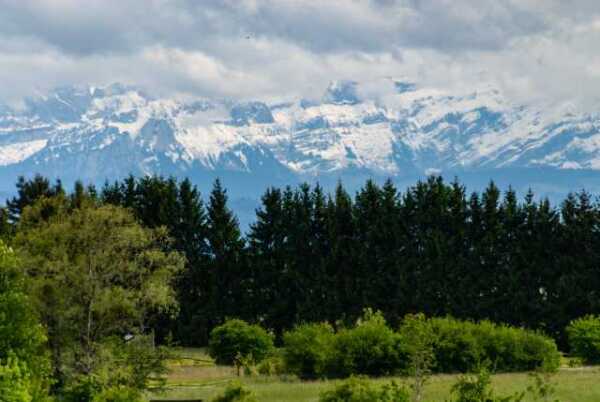Blick auf die Berge