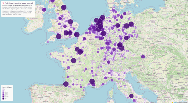 Bubbles realtiv to hashtags to poulations size. The netherlands is so much more domimant and more smaller cities are visible